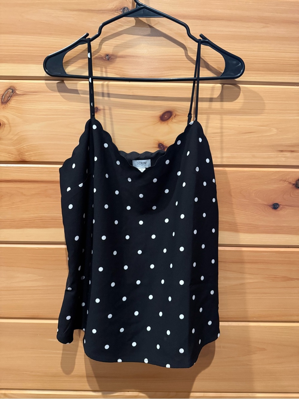 J.Crew Scalloped Polka Dot Cami | NWT | Size 8
